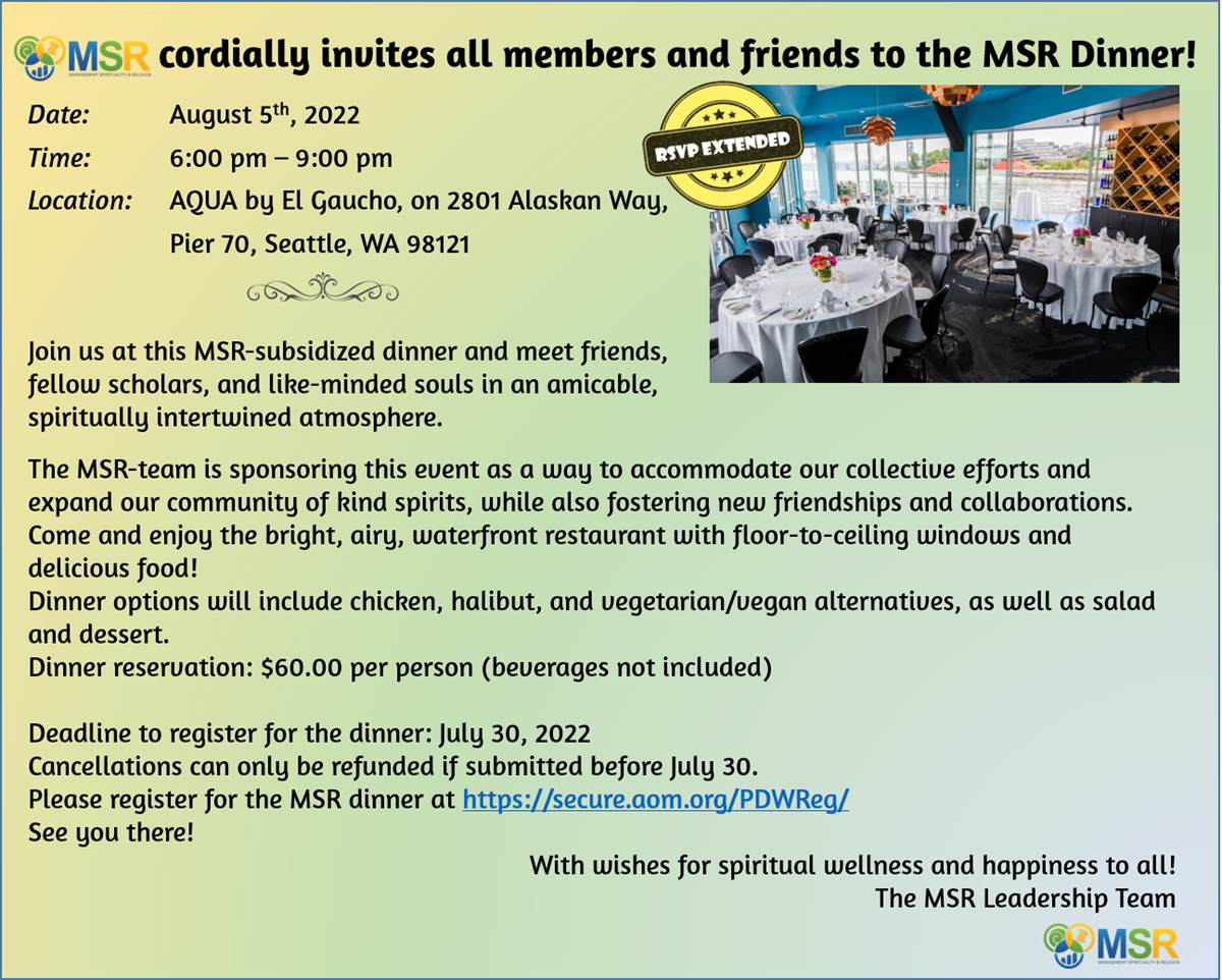 MSR Dinner